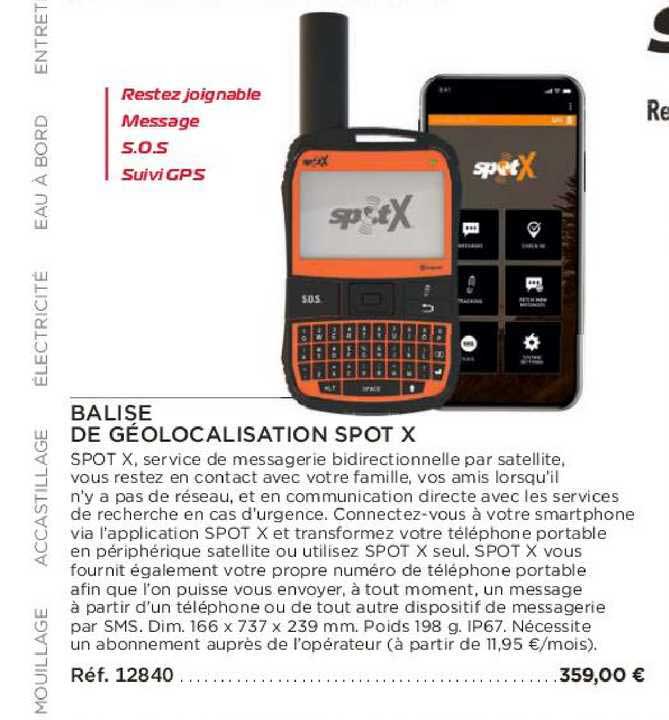 balise de géolocalisation spot x