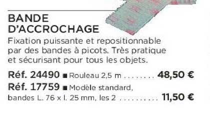 bande d'accrochage