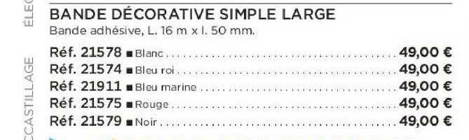 bande décorative simple large