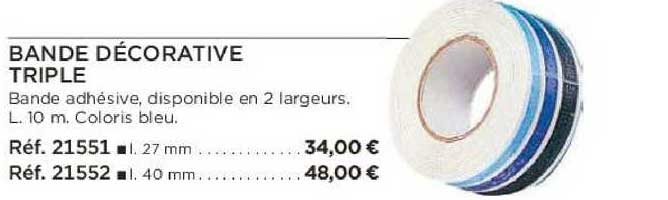 bande décorative triple