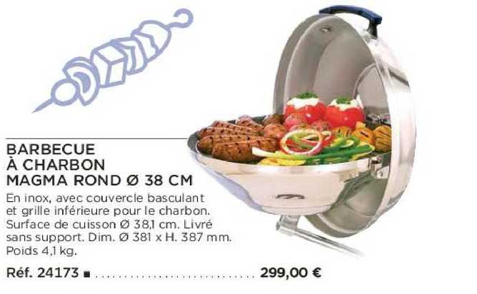 barbecue à charbon magma rond