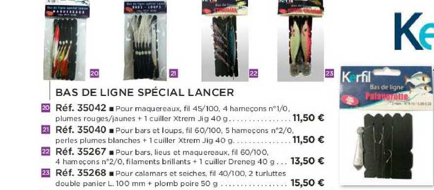 bas de ligne spécial lancer