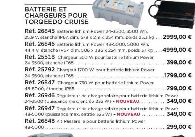 Batterie Et Chargeurs Pour Torqeedo Cruise