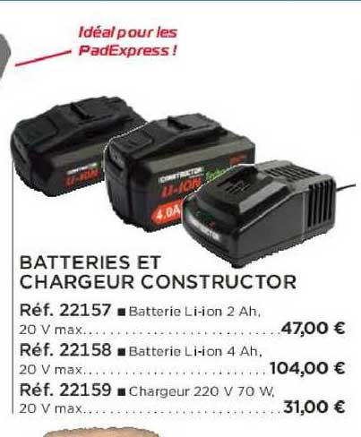 Batteries Et Chargeur Constructor
