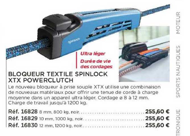 bloqueur textile spinlock xtx powerclutch