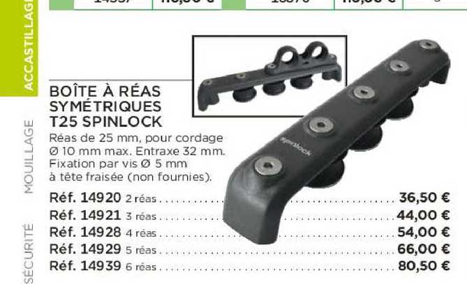 boîte à réas symétriques t25 spinlock