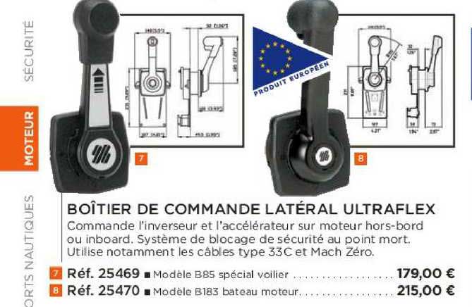 boîtier de commande latéral ultraflex