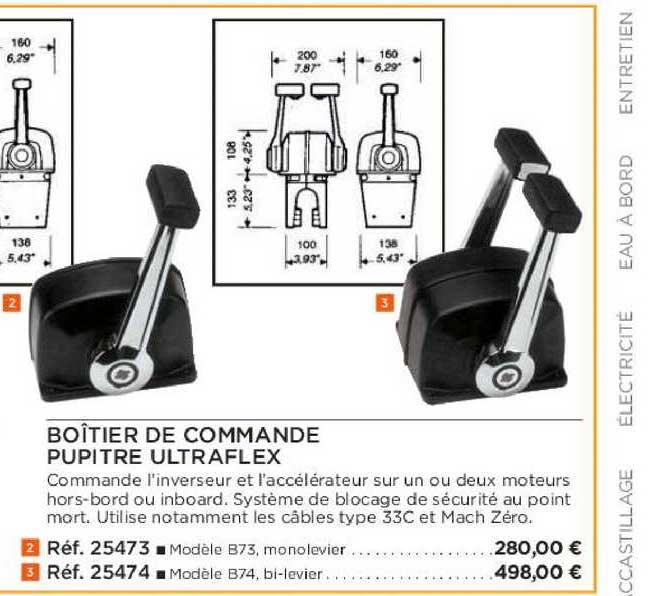 boîtier de commande pupitre ultraflex