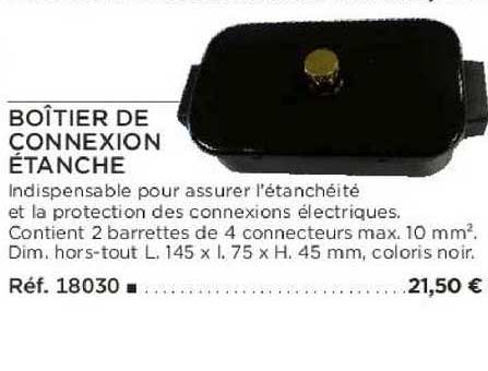 boîtier de connexion étanche