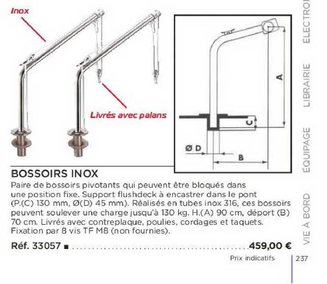 bossoirs inox