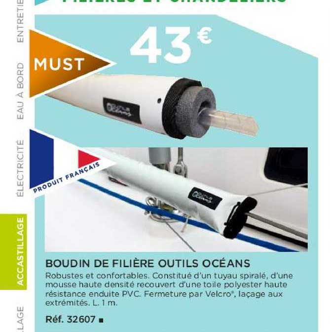 boudin de filière outils océans