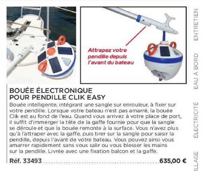 bouée électronique pour pendille clik easy