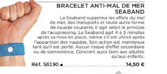 Bracelet Anti-mal De Mer Seaband