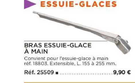bras essuie-glace à main