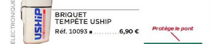 briquet tempête uship