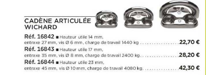 cadène articulée wichard