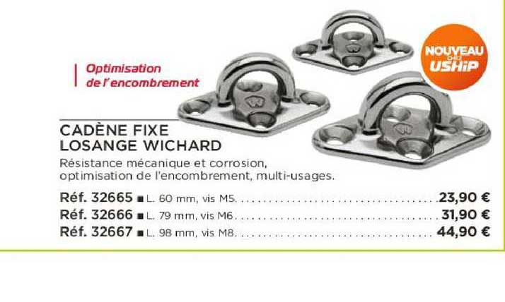 cadène fixe losange wichard
