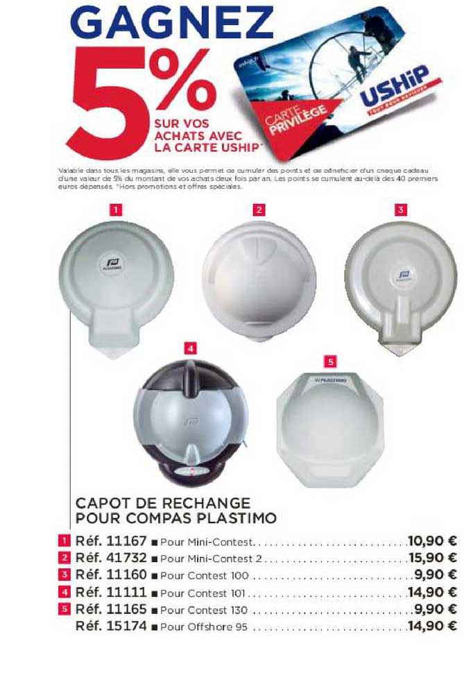 capot de rechange pour compas plastimo