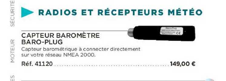 capteur baromètre baro-plug