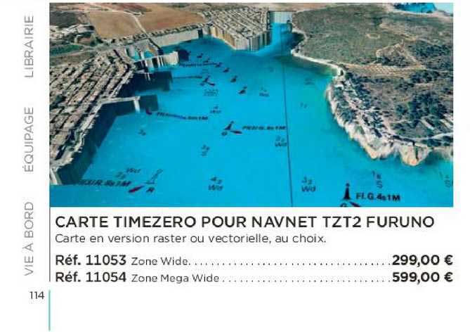 carte timezero pour navnet tzt2 furuno