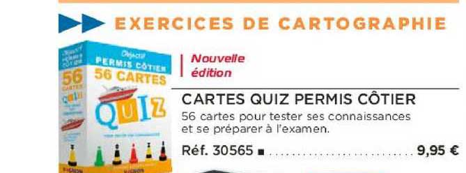 cartes quiz permis côtier
