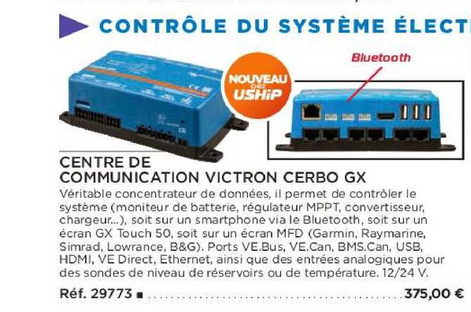 centre de communication victron cerbo gx