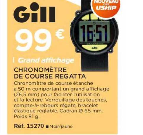 chronomètre de course regatta
