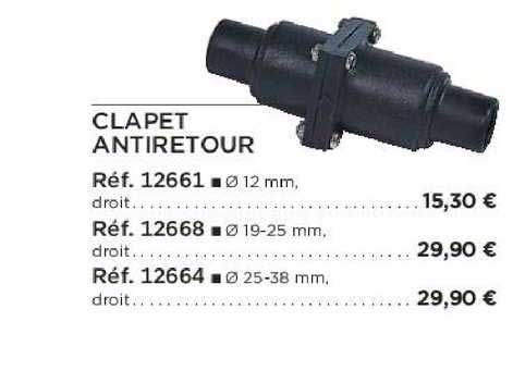clapet antiretour