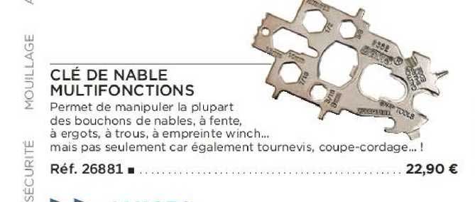 clé de nable multifonctions