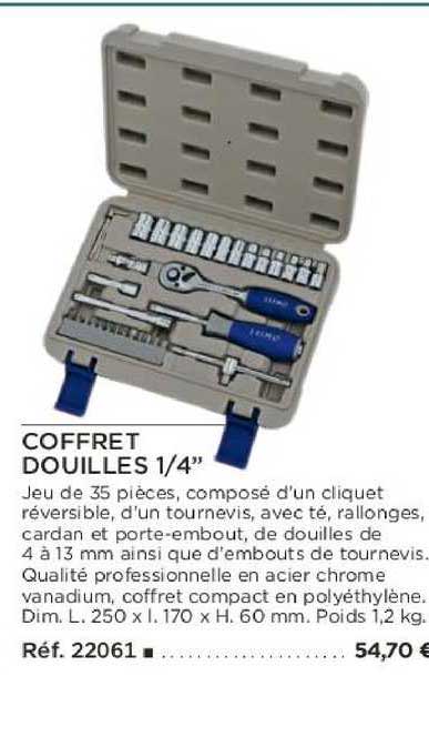 Coffret Douille 1-4"