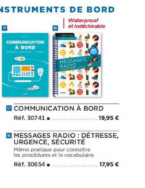 communication à bord messages radio détresse urgence sécurité