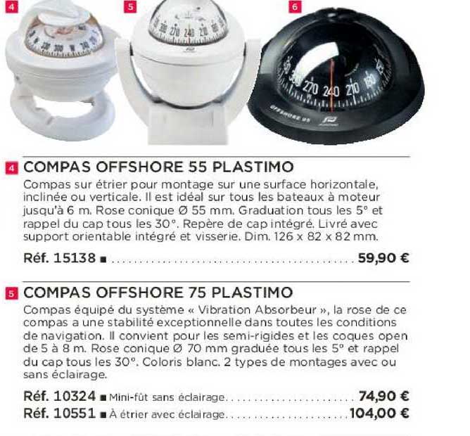 compas offshore 55 plastimo compas offshore 75 plastimo