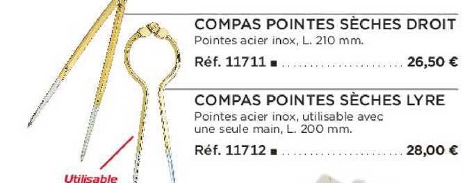 compas pointes sèches droit compas pointes sèches lyre
