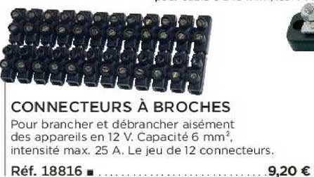 connecteurs à broches