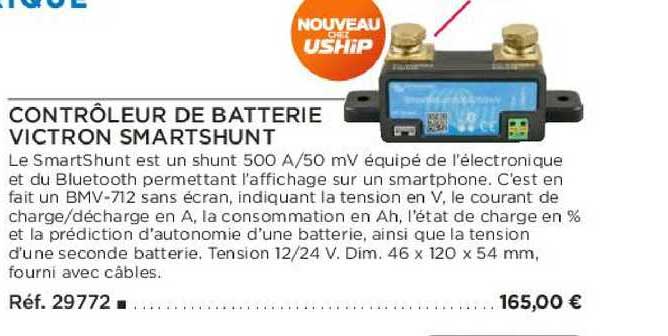contrôleur de batterie victron smartshunt