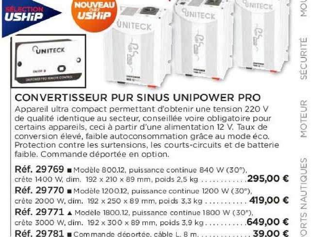 convertisseur pur sinus unipower pro