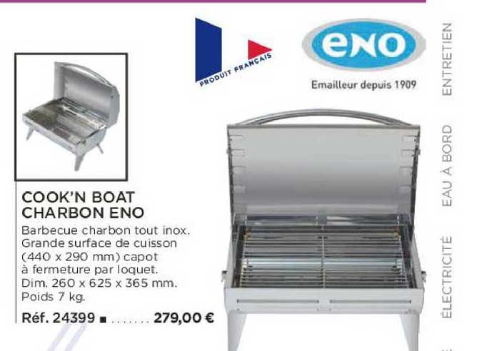 cook'n boat charbon eno