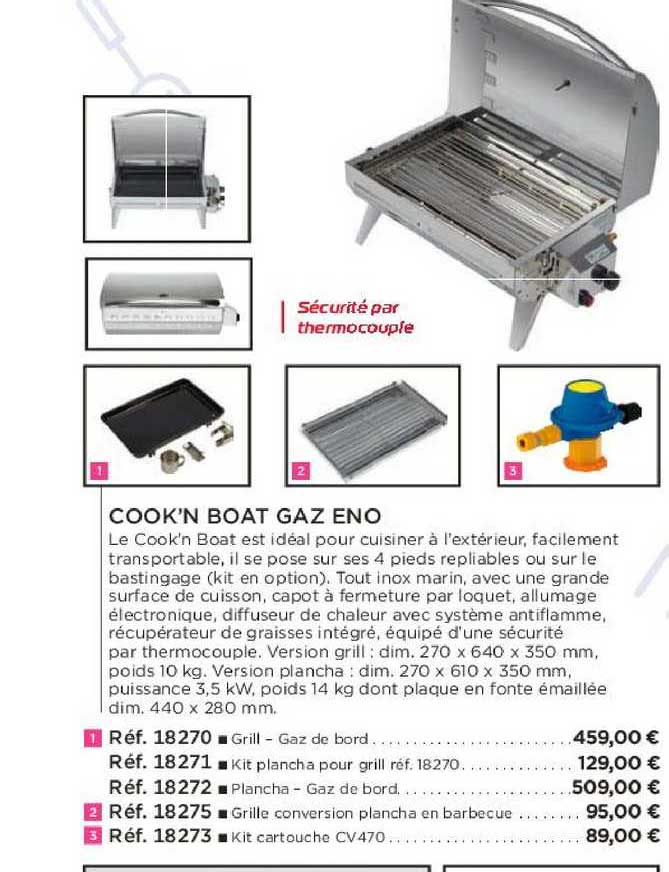 cook'n boat gaz eno