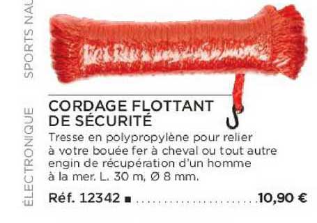 cordage flottant de sécurité