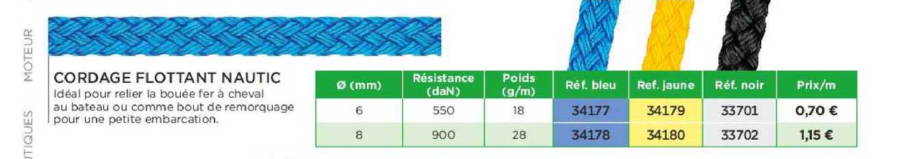 cordage flottant nautic