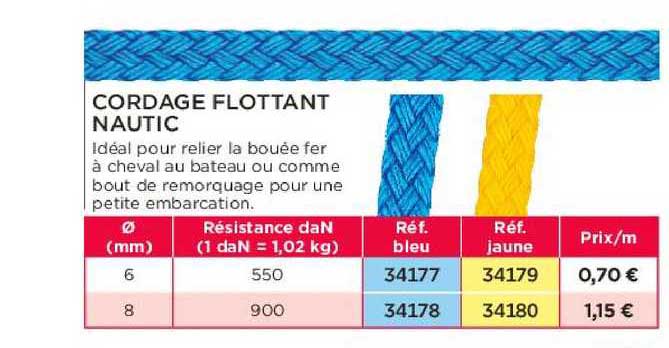 cordage flottant nautic