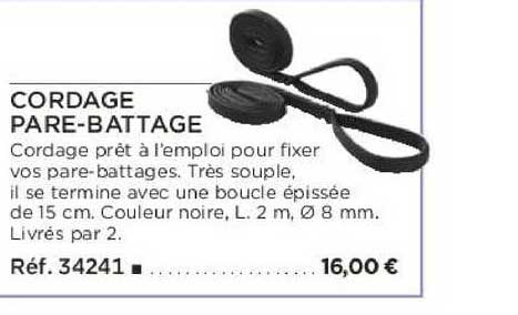 cordage pare-battage
