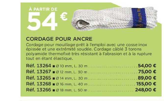 cordage pour ancre