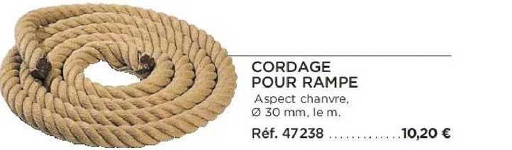 cordage pour rampe