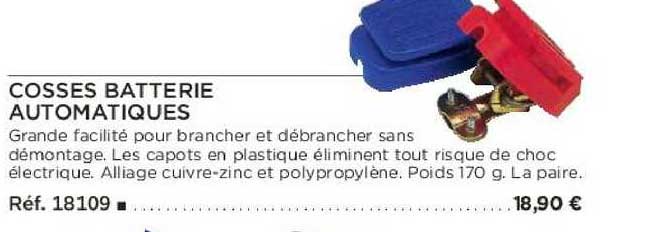 cosses batterie automatiques