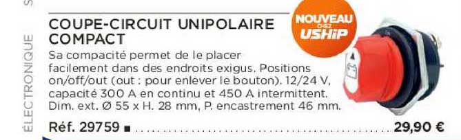 coupe-circuit unipolaire compact