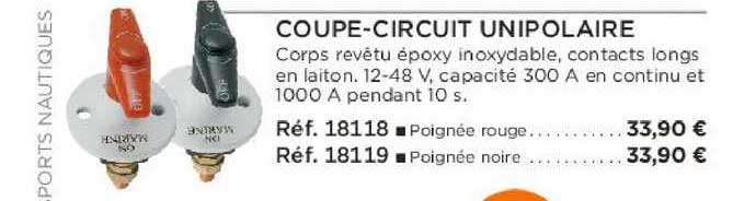 coupe-circuit unipolaire