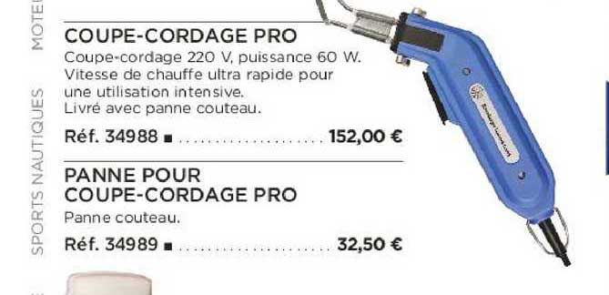 coupe-cordage pro panne pour coupe-cordage pro