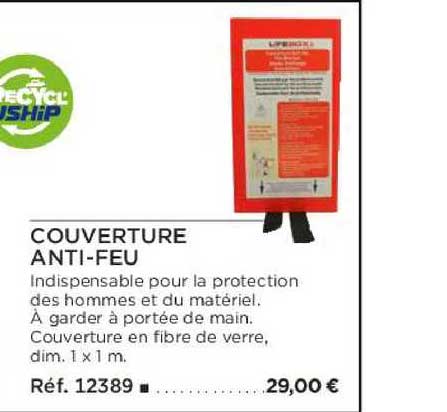 couverture anti-feu