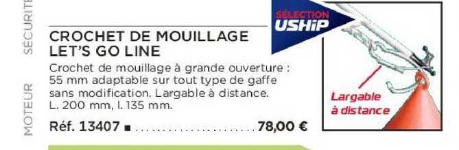 crochet de mouillage let's go line